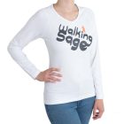 Women's long sleeve T-shirt - WSWLS-721 - white