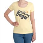 Women's crew-neck T-shirt - WSWTC-251 - beige