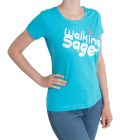 Women's crew-neck T-shirt - WSWTC-471 - turquoise